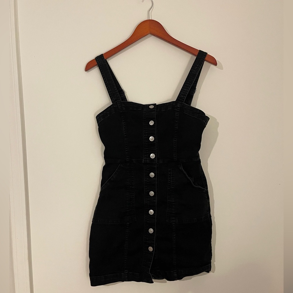 H&M Black Denim Dress